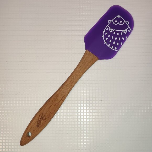 Hedgehog Spatula Purdys Charming Purple Kitchen Tool Kitchenware Silicone - Picture 1 of 6